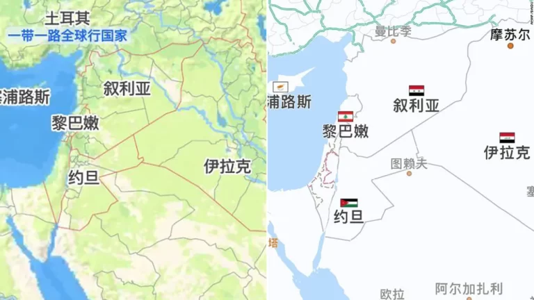 As Gaza Conflict Rages, Online Maps From Chinese Companies Are Missing Israel’s Name