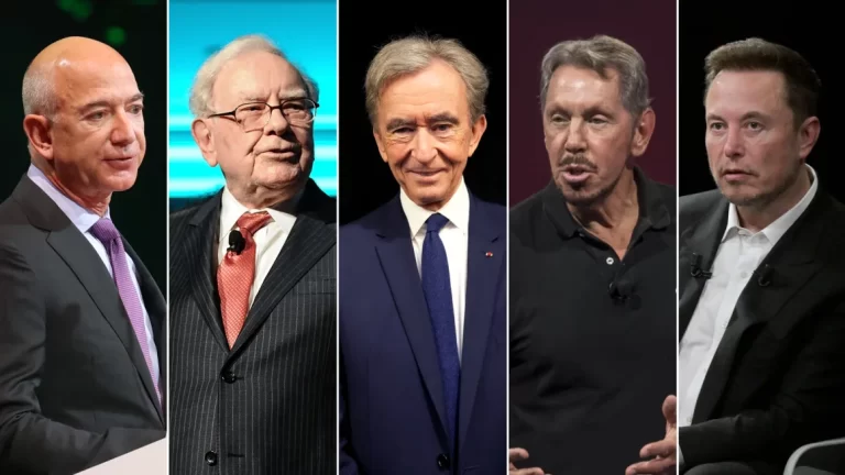 The Wealth Of The World’s Five Richest Men More Than Doubled Since 2020